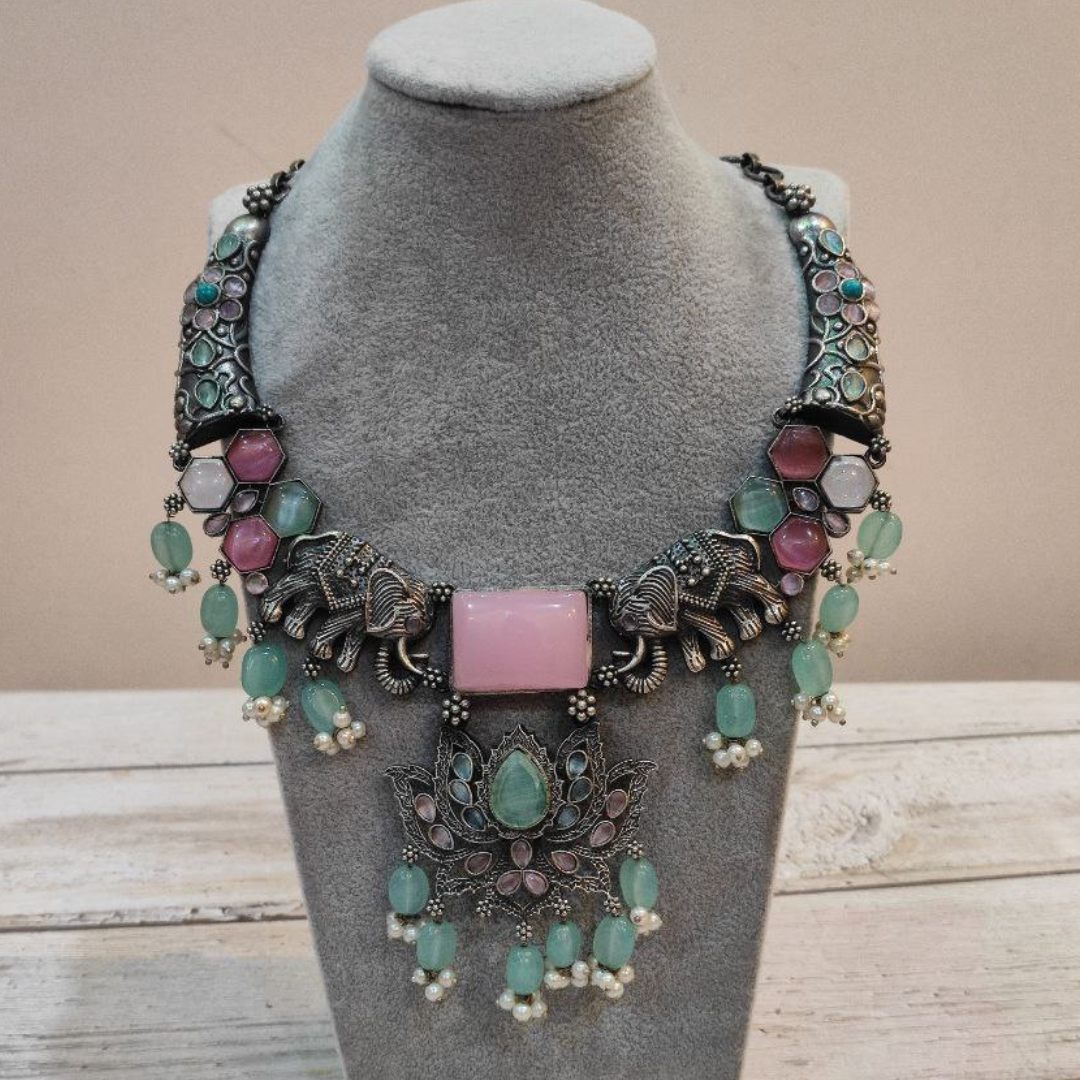 LAXMI PINK NECKLACE