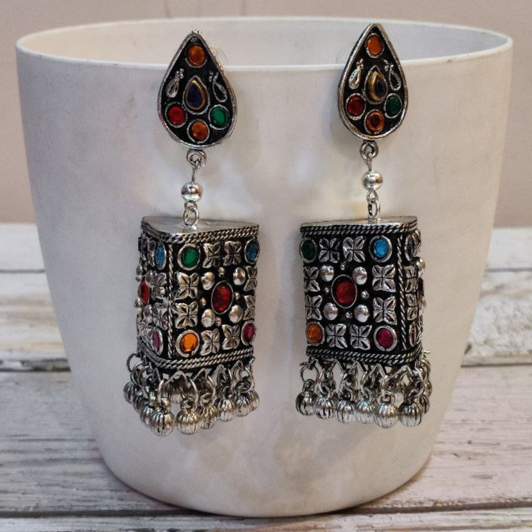 LOKA AFGAANI BOX EARRING