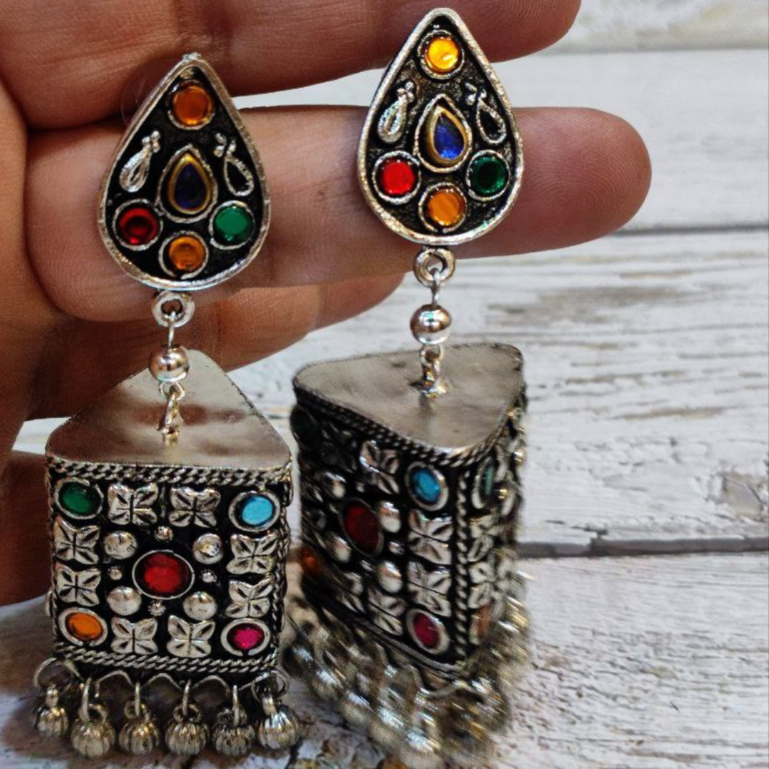 LOKA AFGAANI BOX EARRING