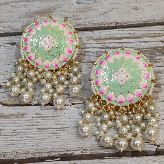 SAWAN MINT-GREEN EARRING