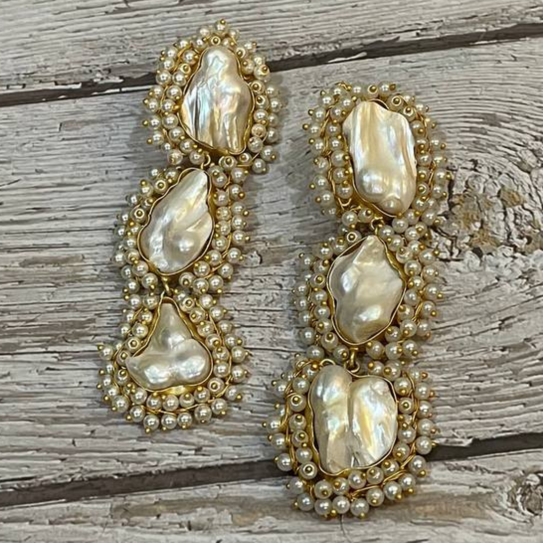 MOTHER-OF-PEARL EARRINGS