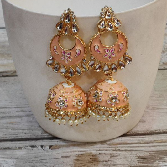 NAGMA PEACH JHUMKA