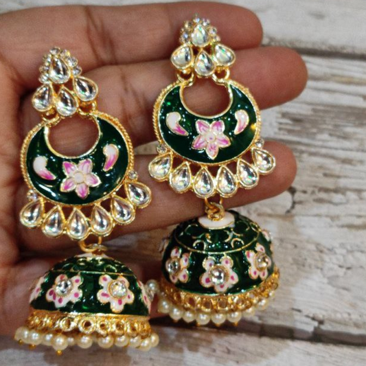 NAGMA GREEN JHUMKA