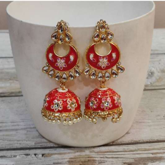 NAGMA RED JHUMKA