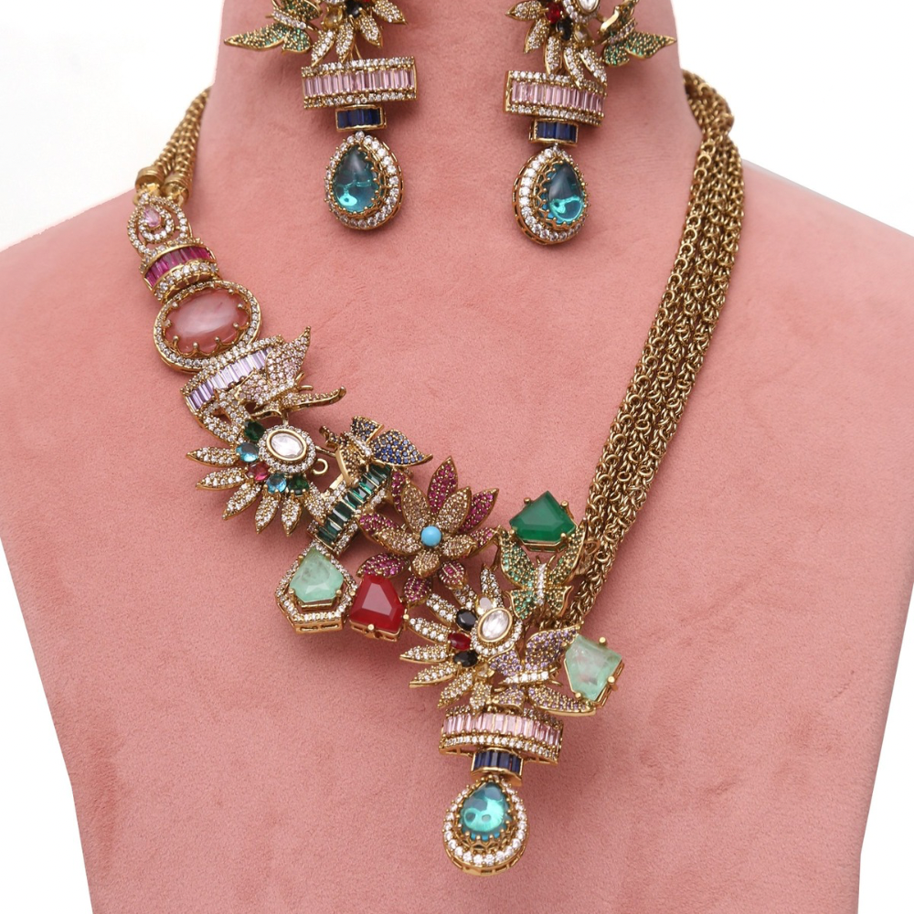 Multi Vantara jewellery set