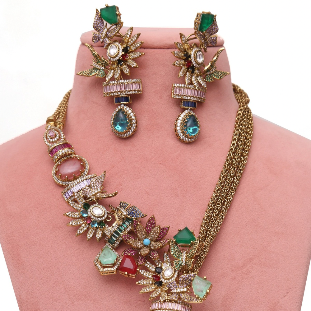 Multi Vantara jewellery set