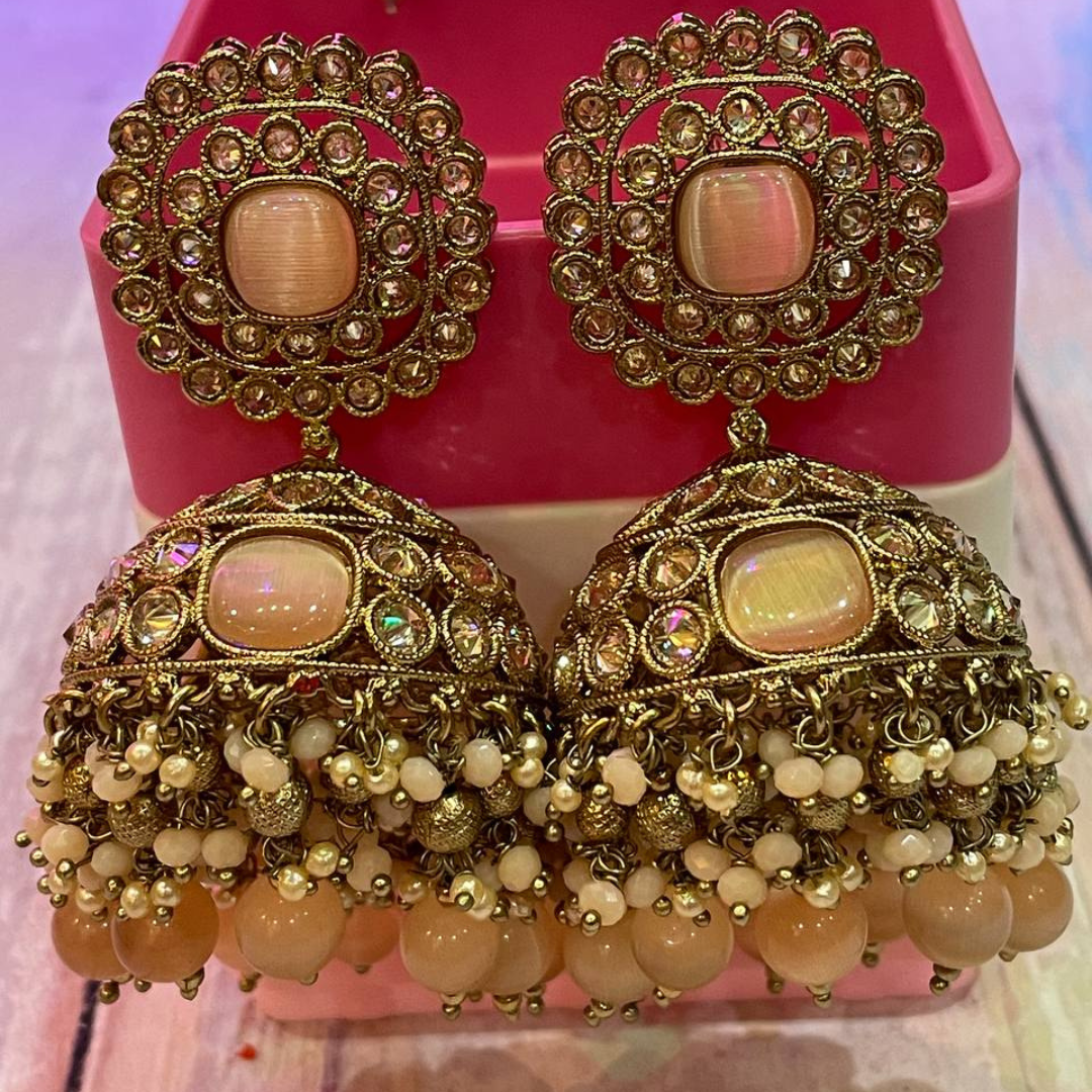 PEACH RAJIYA JHUMKA