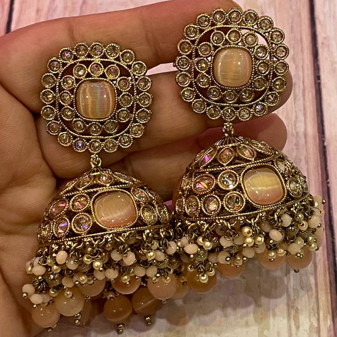 PEACH RAJIYA JHUMKA