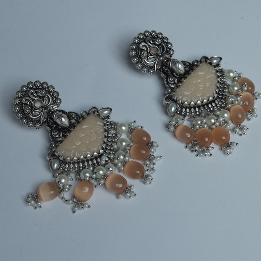 DEVKI PEACH EARRING