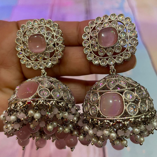 PINK RAJIYA (R) JHUMKA