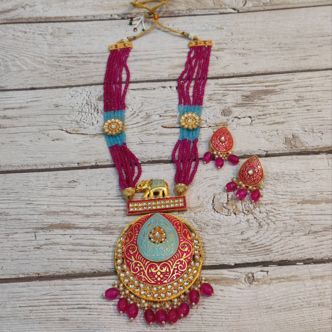 SAANVI AQUA-RANI NECKLACE