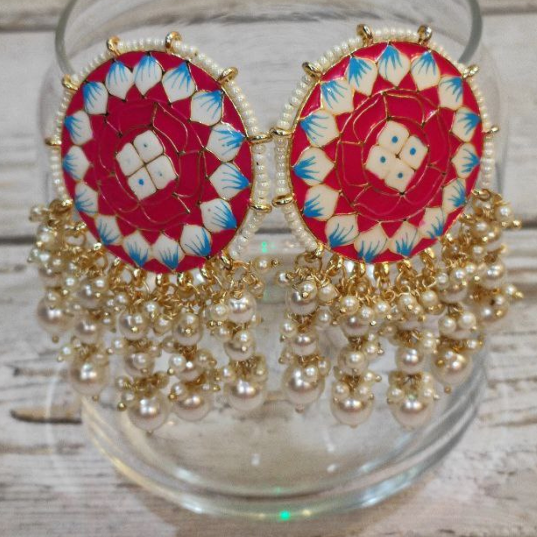 White Moti Morni Bali Earrings Punjabi Jewellery J0548 - muteyaar.com |  Indian jewelry earrings, Traditional jewelry, Jewelry