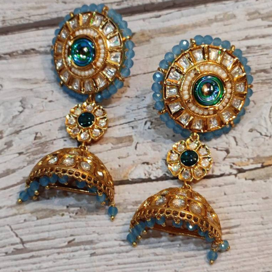 SHAHII-HUSAN AQUA EARRING