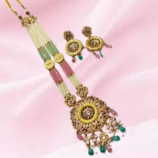 DEEKSHITA PINK-MG NECKLACE