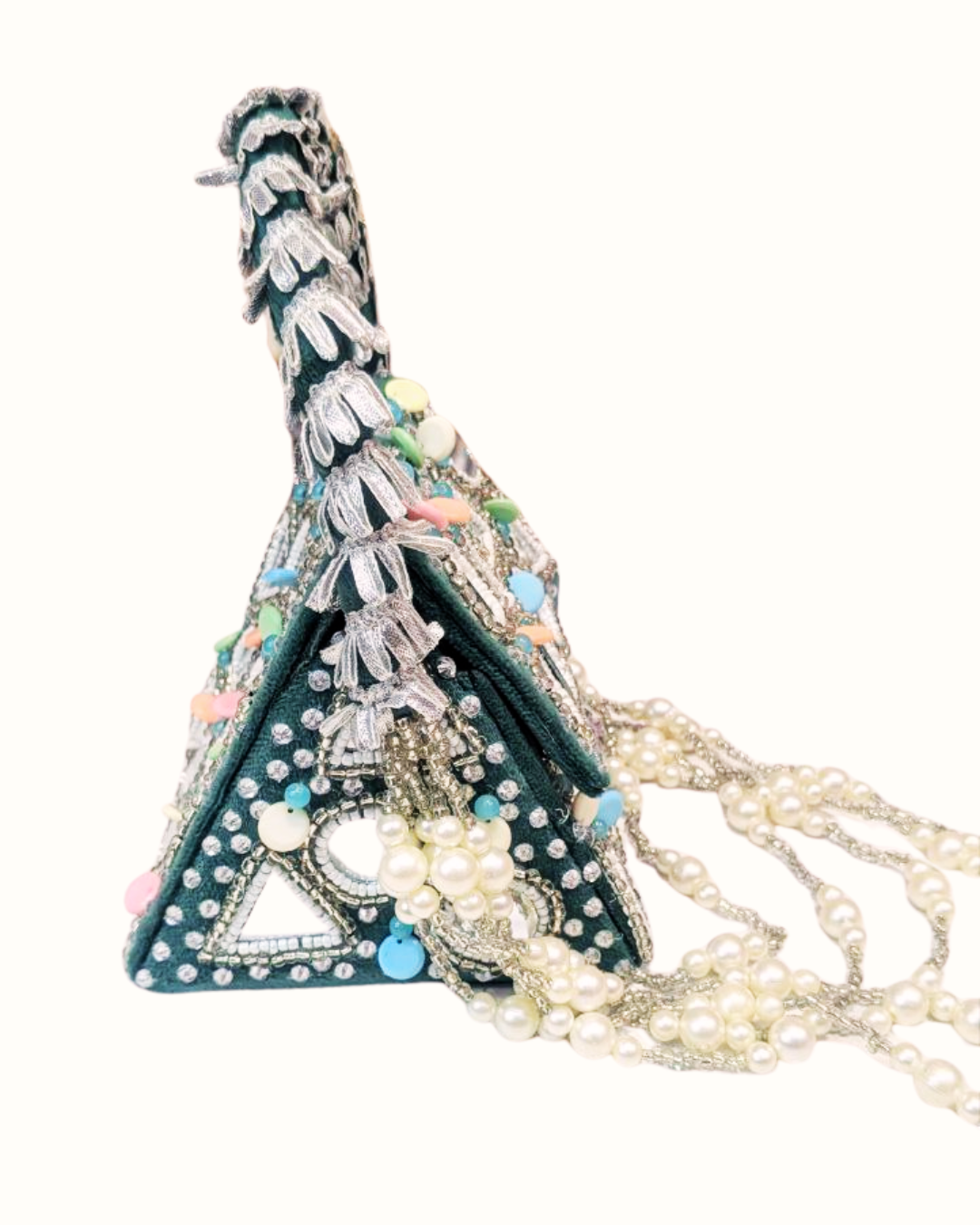 Green Jaanashi mirror bag