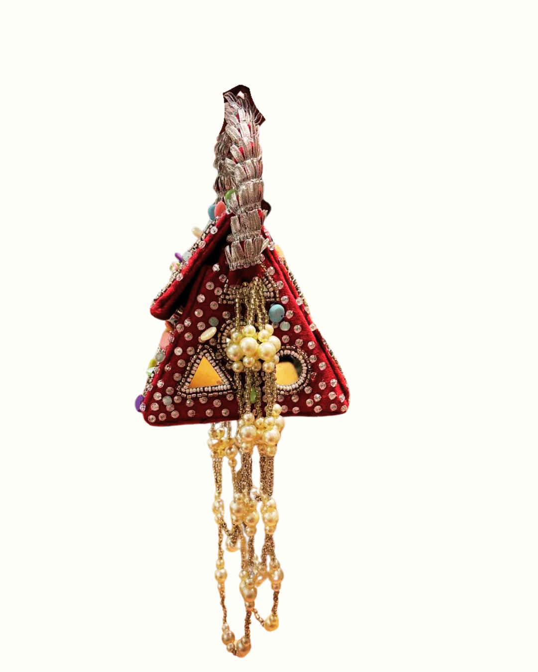 Red Jaanashi mirror bag