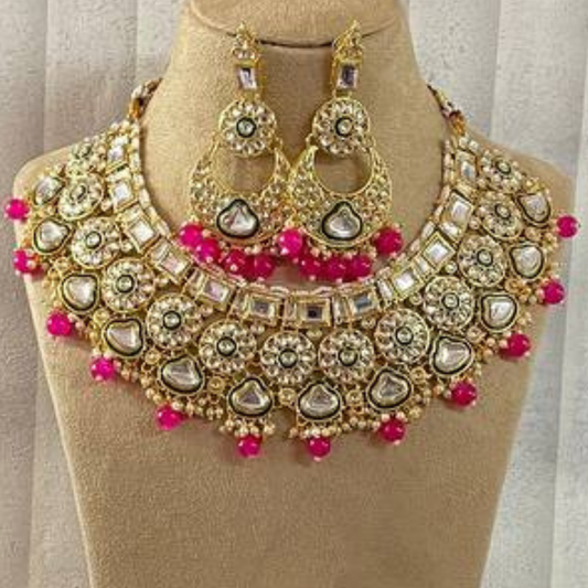 RAKSHANI RANI-PINK NECKLACE
