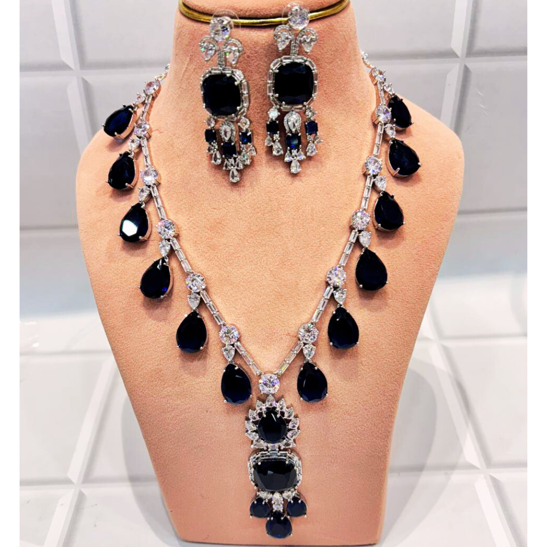 Blue Nea-wow jewellery set