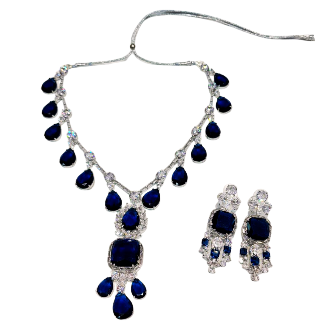 Blue Nea-wow jewellery set