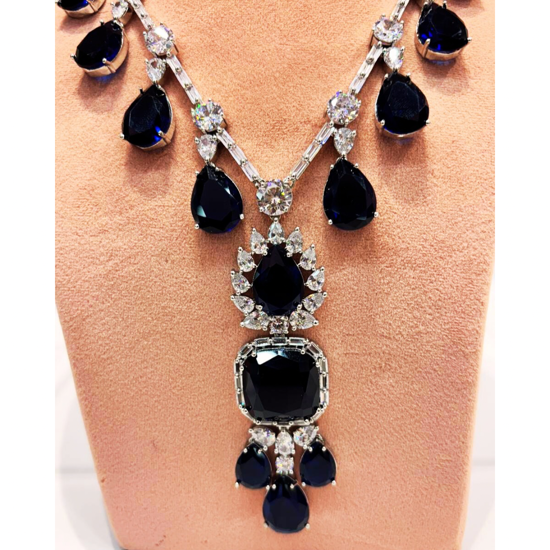 Blue Nea-wow jewellery set