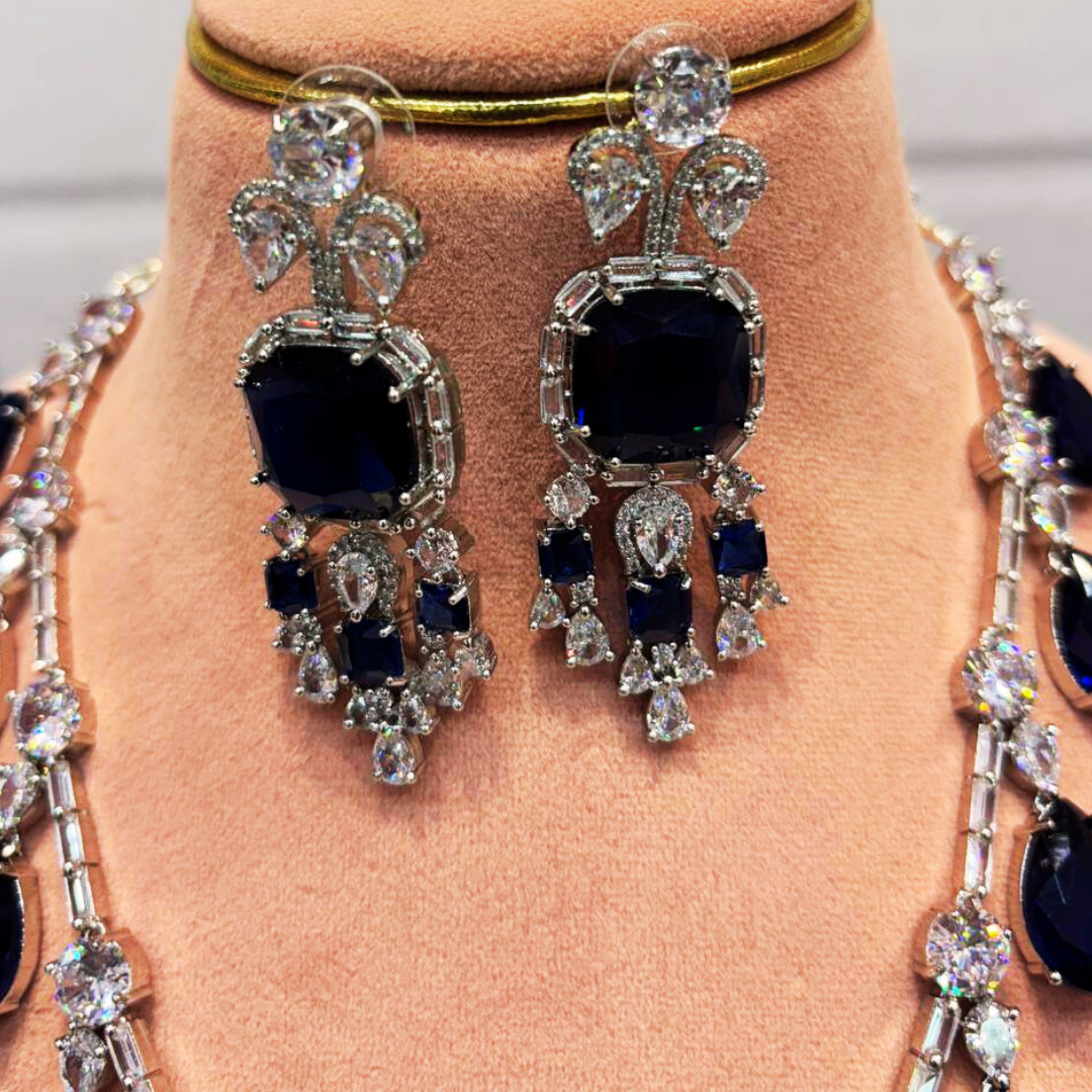 Blue Nea-wow jewellery set