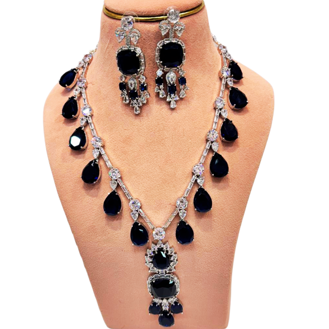 Blue Nea-wow jewellery set