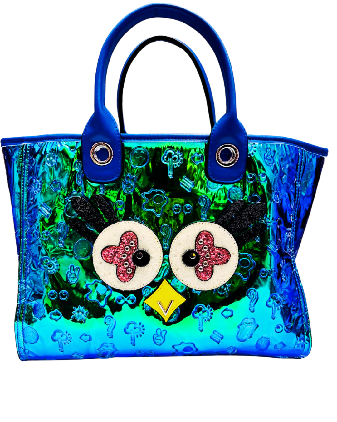 Blue Korean love bags
