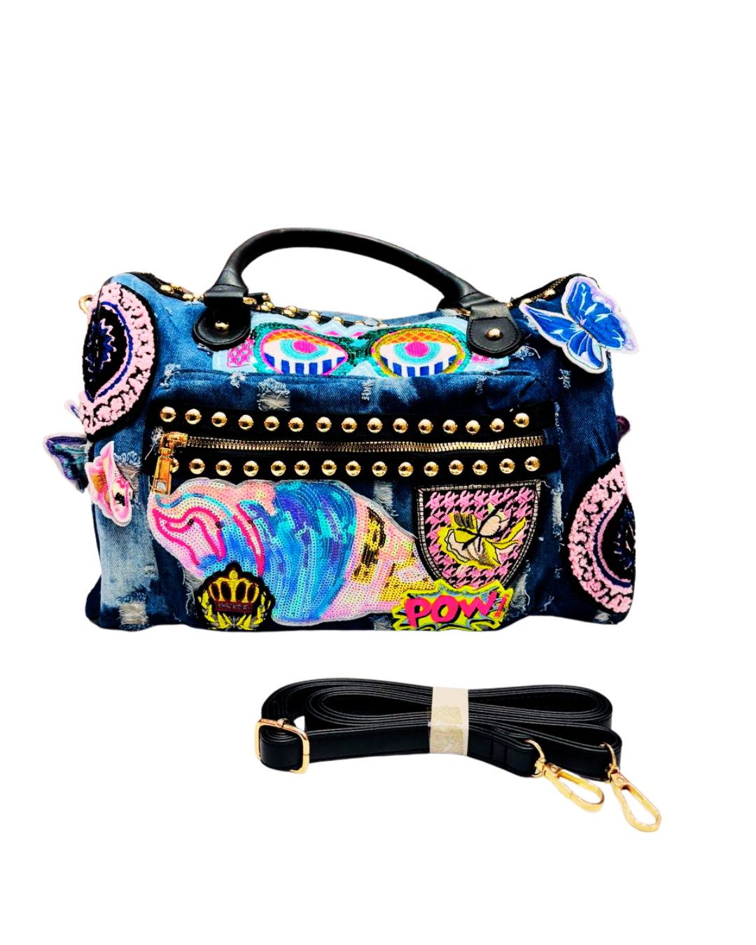 Denim Korean love bags