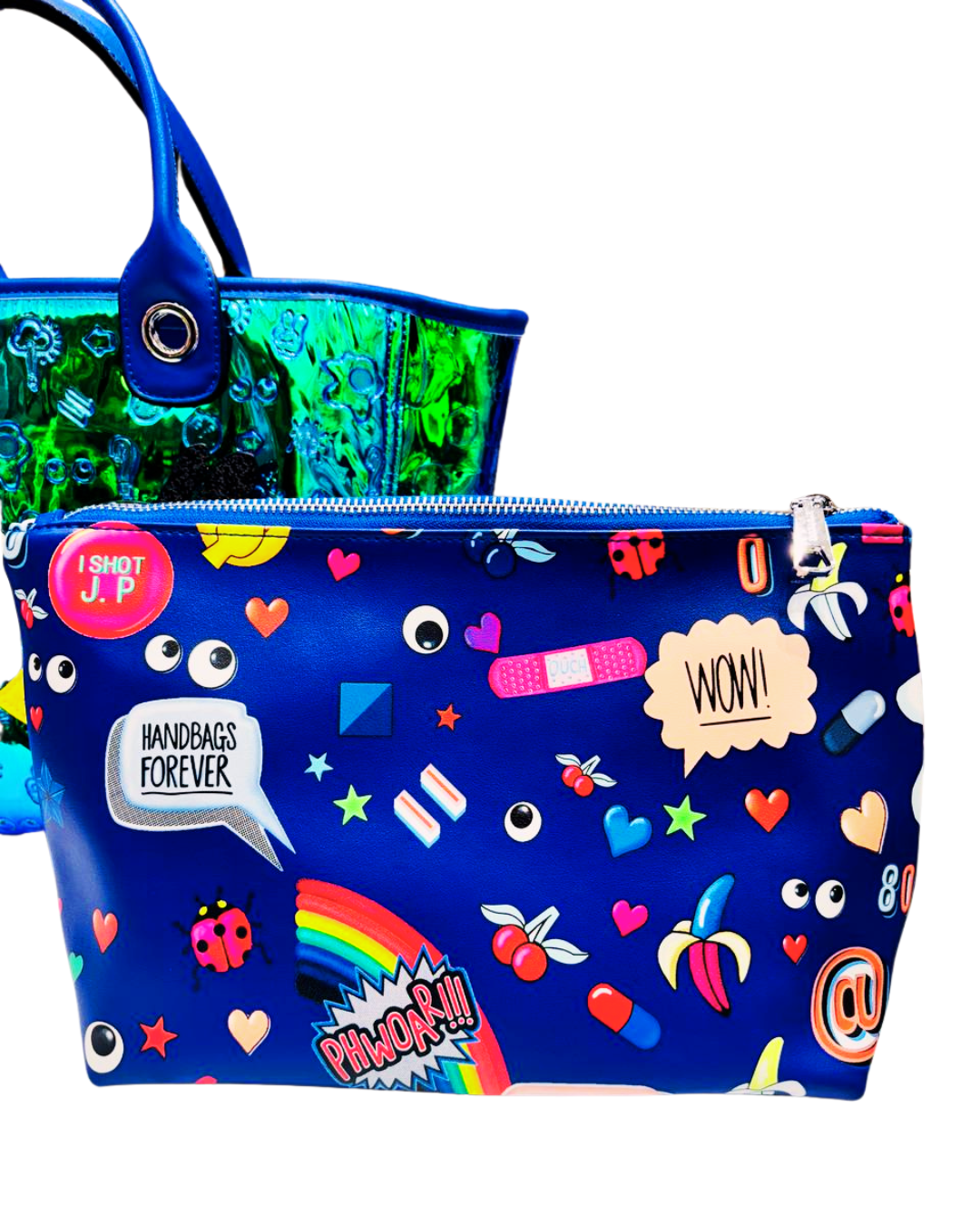 Blue Korean love bags