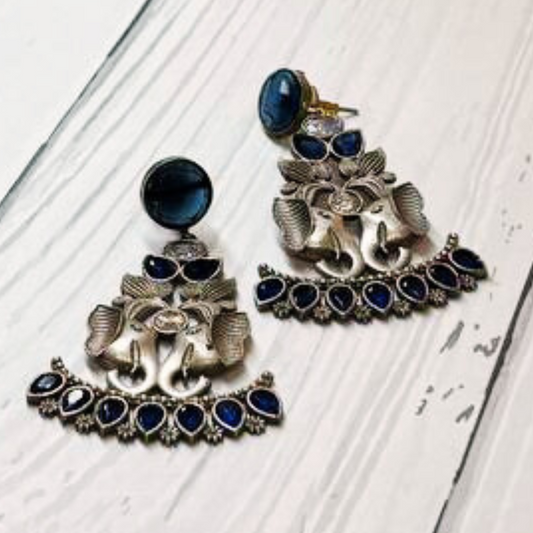 GAJKI ROYAL BLUE EARRING