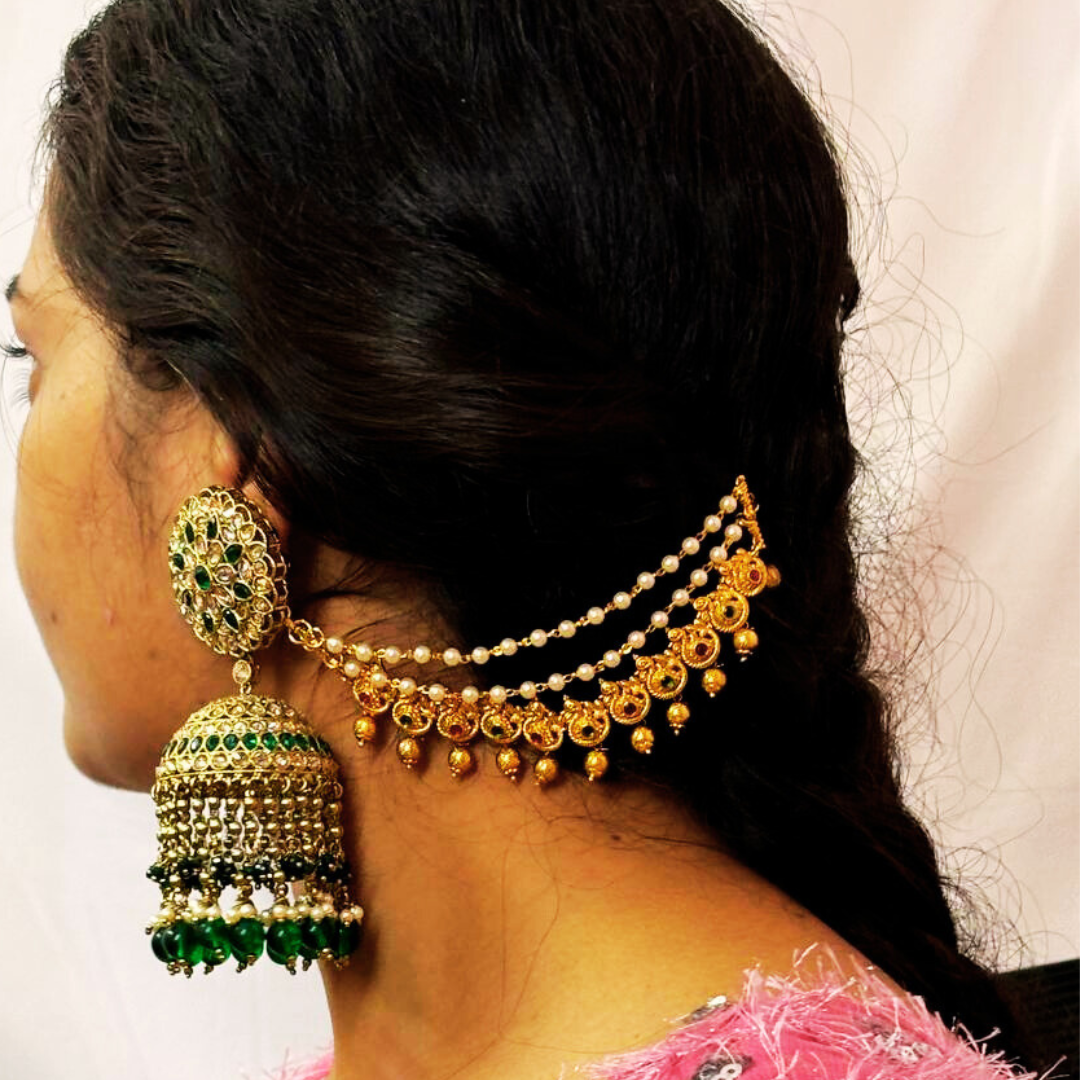 JUHI GOLDEN EAR CHAIN