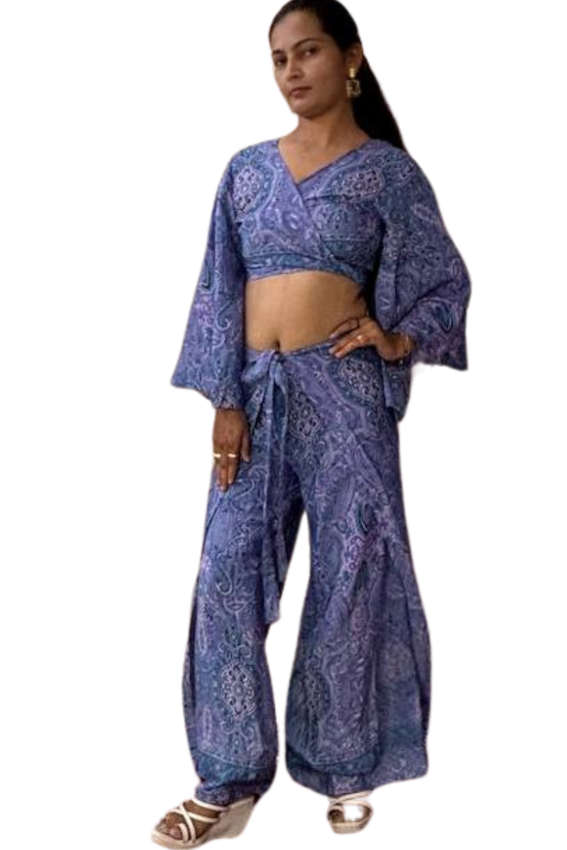 KELLY LAVENDER TIE-UP CO-ORD SET