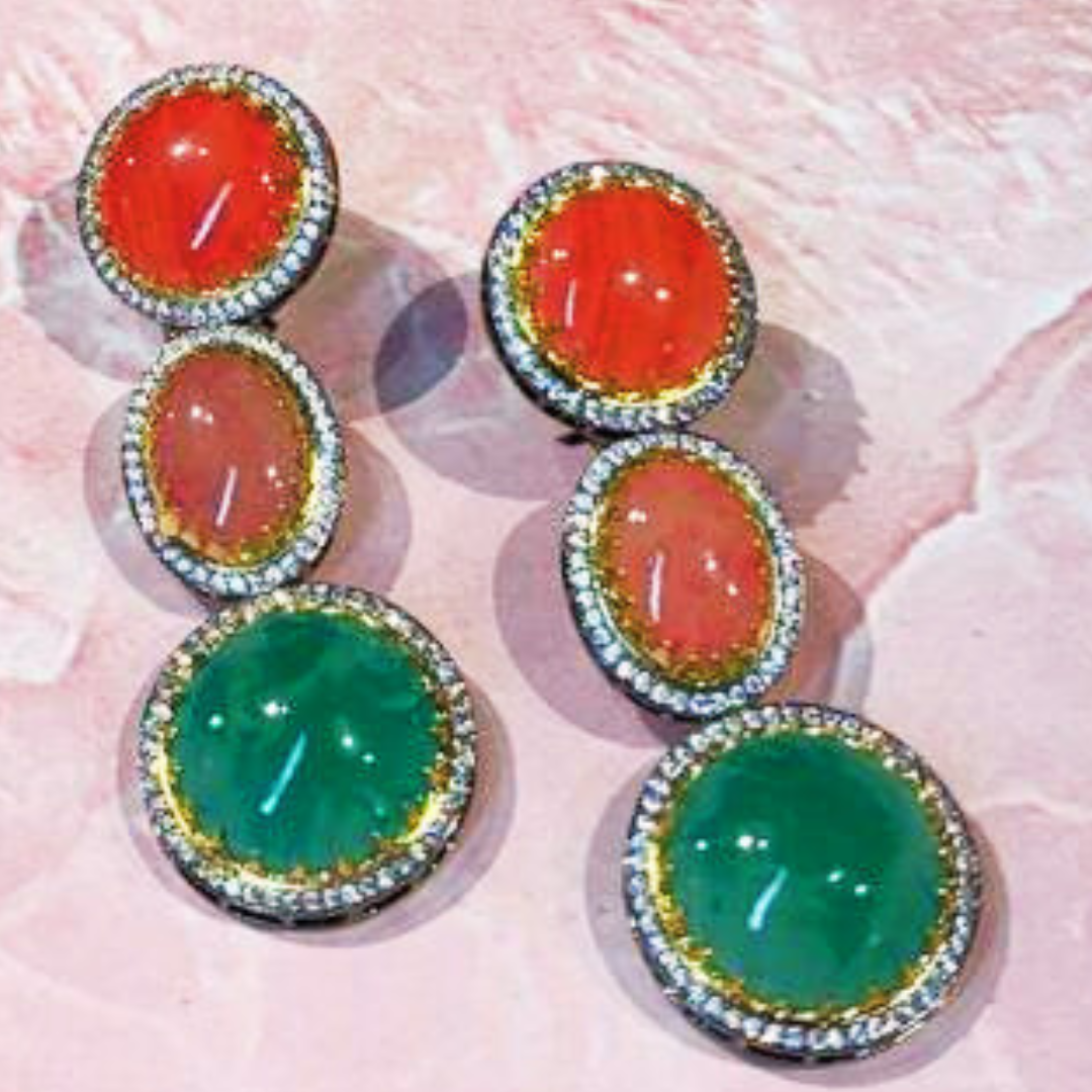 SOHI(CR-GR) EARRING