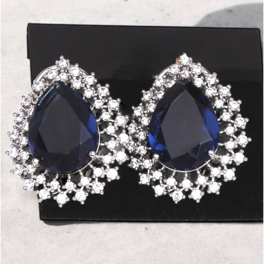 Blue Terra stud earrings