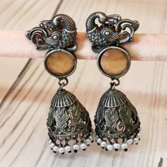 DHVAJEE PEACH EARRING