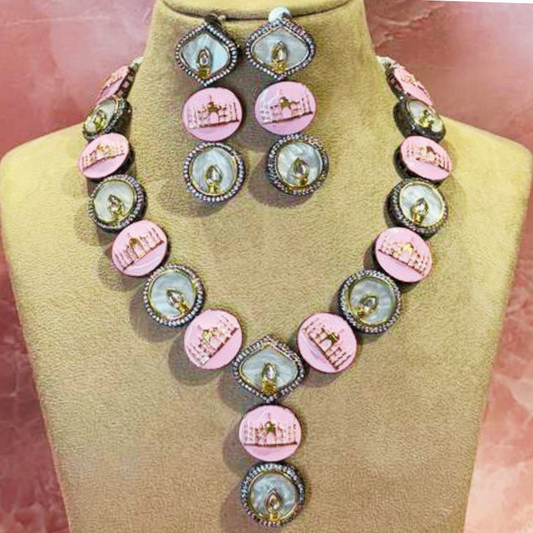 TAJ PINK NECKLACE