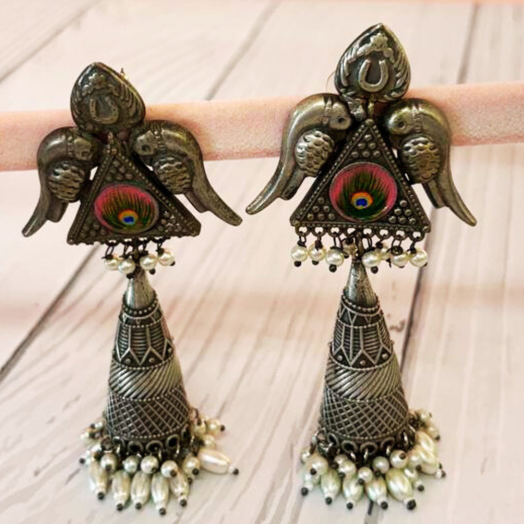 HEERAMANI PINK EARRING