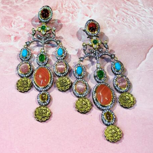 NAWABSHAHI RED-MU(2) EARRINGS