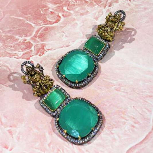 MAHALAXMI TURQUOISE EARRING