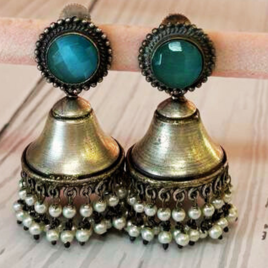 CHAMELI AQUA-BLUE EARRING