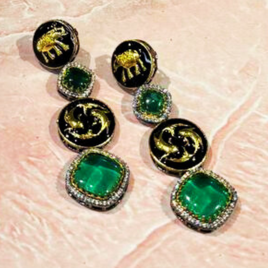 ELEPHIE GREEN EARRING