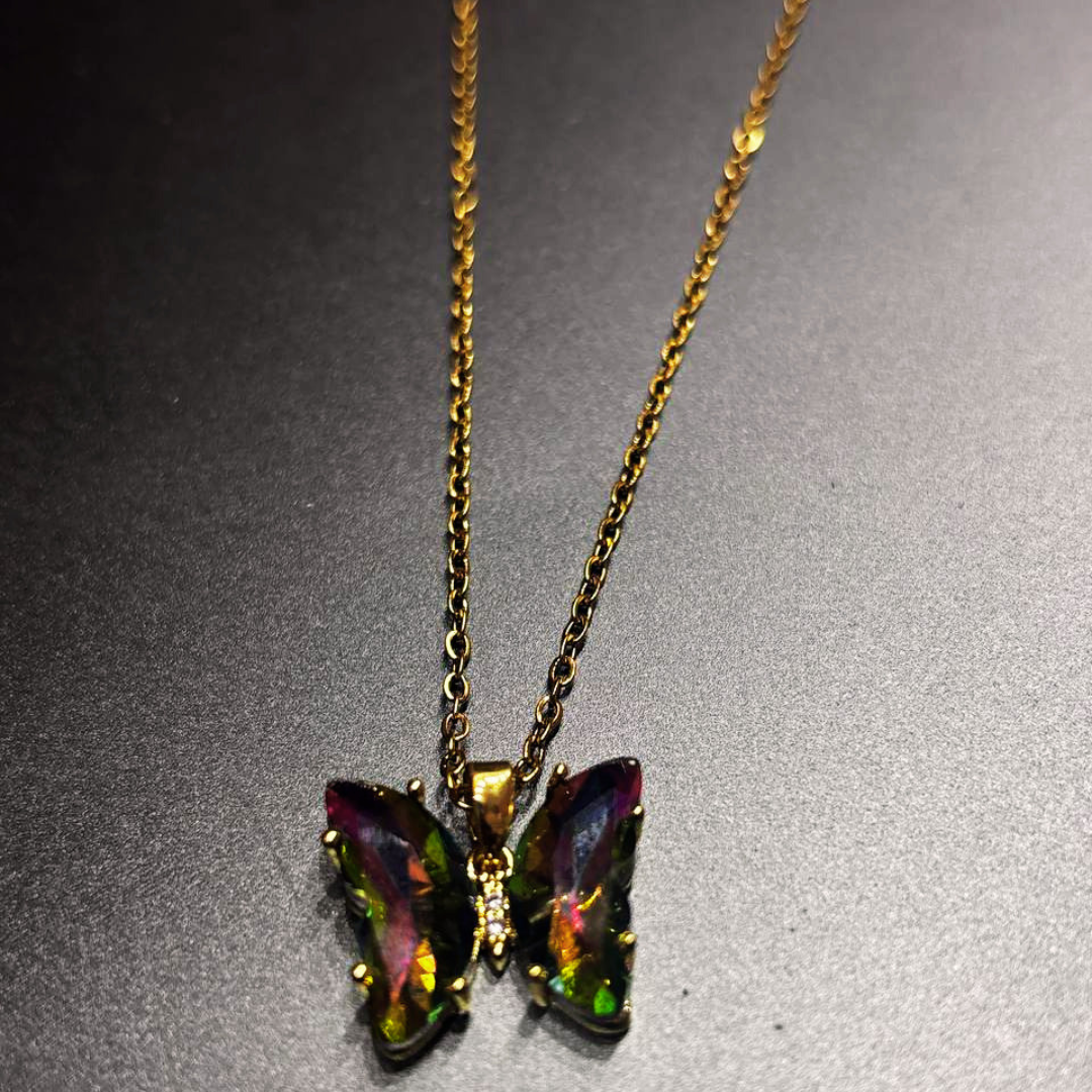 GR butterfly chain necklace