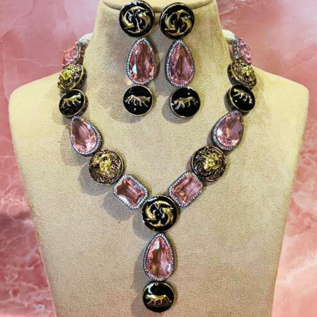 RATNA PINK NECKLACE