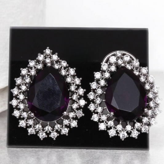 Violets Terra stud earrings