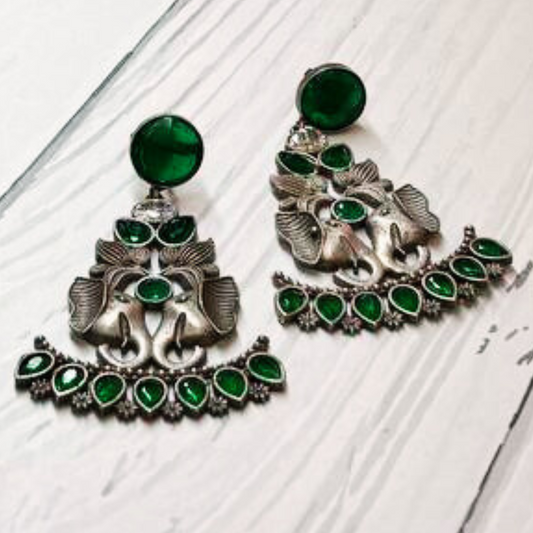 GAJKI GREEN EARRING