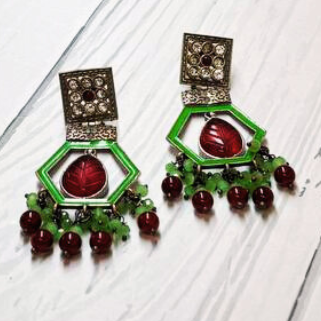 RESHMA GREEN EARRING