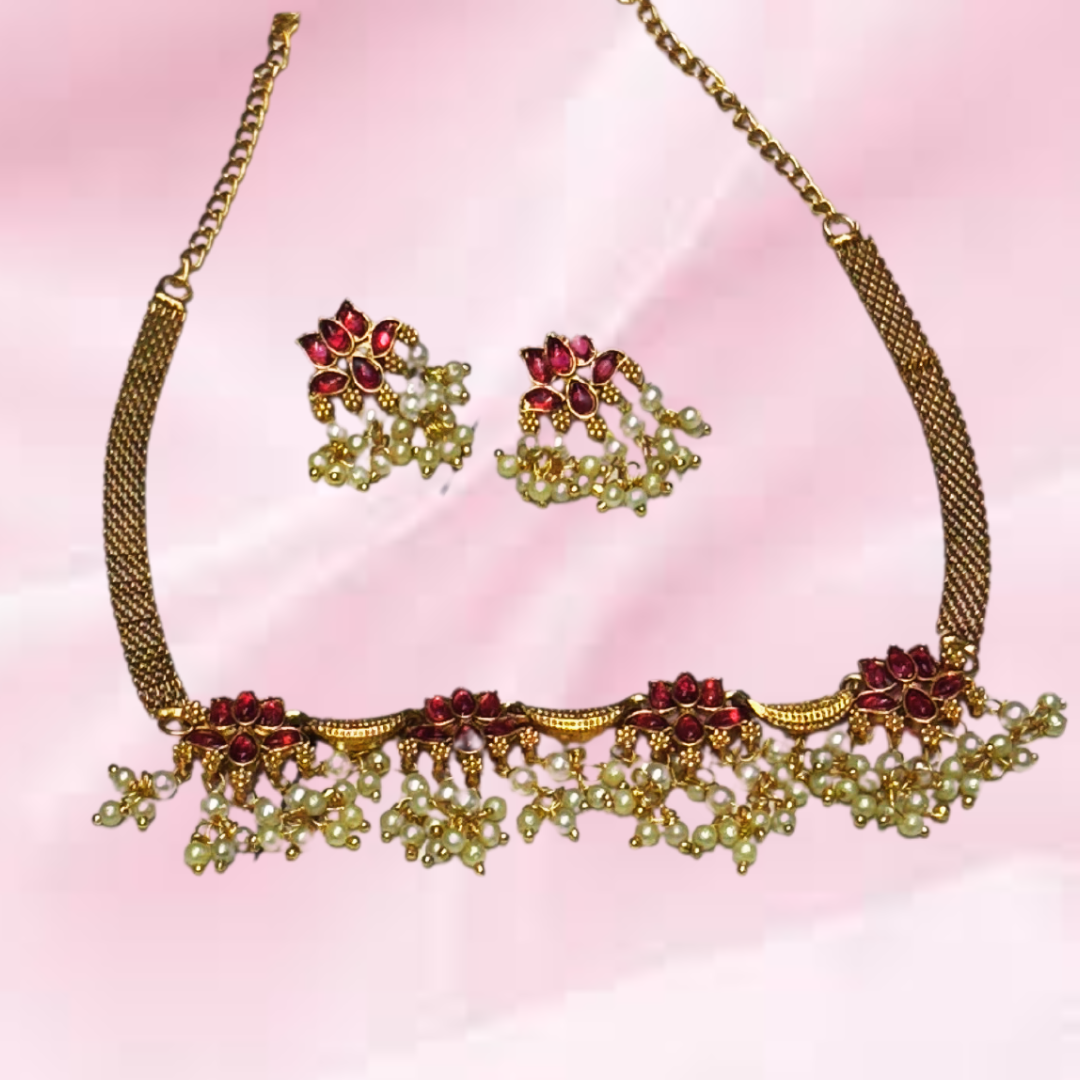 RED KAMLAYANI JEWELLERY SET