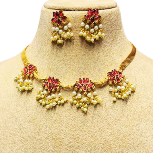 RED KAMLAYANI JEWELLERY SET