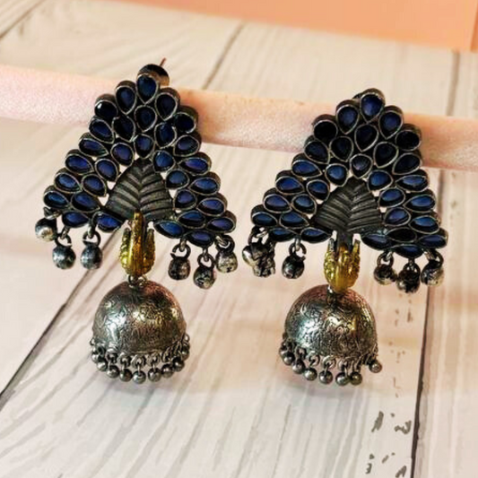 MAYUR BLUE EARRING