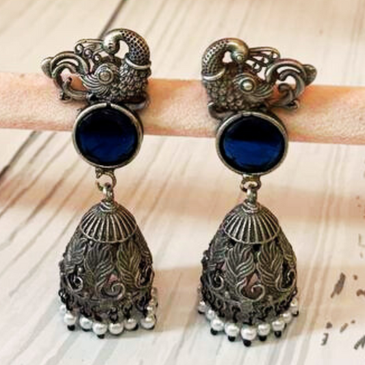 DHVAJEE BLUE EARRING